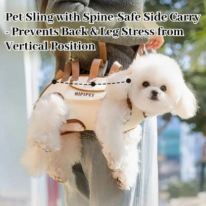 Portable Dog Carrier Bag Breathable Adjustable Dogs Transport Shoulder Bags Multi-functional Traction Backpack Pets Travel Bags