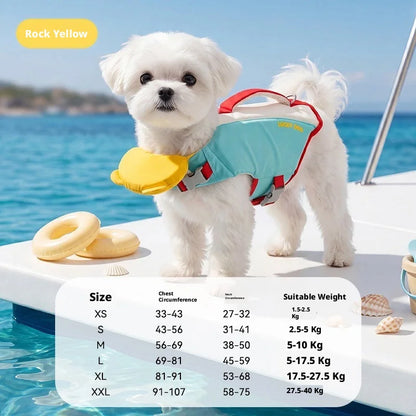 SHINEKNOT Summer Dog Life Jacket Portable Super Large Buoyancy Swimming Suit Small And Medium-Sized Dog Clothing