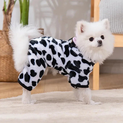 Fleece Dog Clothes Cosplay Pet Hoodies Winter Warm Dog Coat Jacket For Small Dogs Jumpsuits Chihuahua Yorkie Clothes Pet Apparel