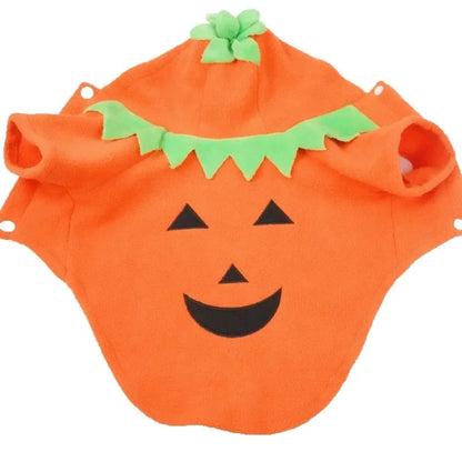 Hot Sale Halloween Pumpkin Pet Costume Autumn Winter Transformed Outfit Casual Daily Clothes For Dogs
