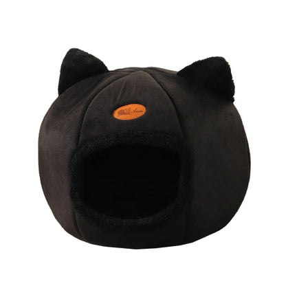 Winter Cozy Cave Pet Tent Bed Deep Sleep Comfort Cat Bed Mat Basket Indoor Warm Nest House For Small Dogs Cats