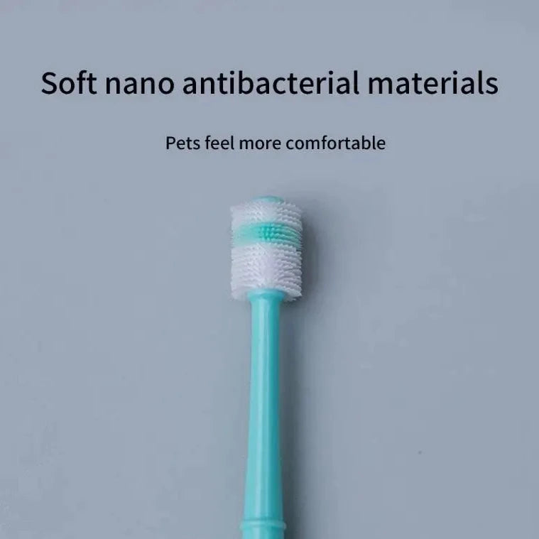 Small Pet Toothbrush for Dogs Cat Teeth Cleaning Kits Soft Silicone Bristle Dog Toothbrush Dental Care Puppy Tooth Brush